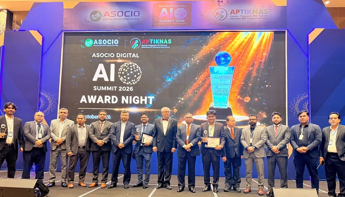 ASOCIO Digital & AI Summit 2026-এ আন্তর্জাতিক পুরস্কার পেল দ্য ডাটাবিজ সফটওয়্যার লিমিটেড