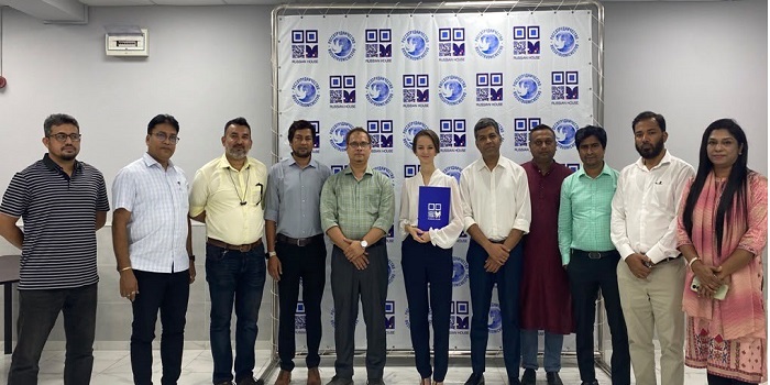 টিএমজিবি কার্যনির্বাহী কমিটি ও রুশ হাউসের পরিচালকের মধ্যে সৌজন্য সাক্ষাৎ